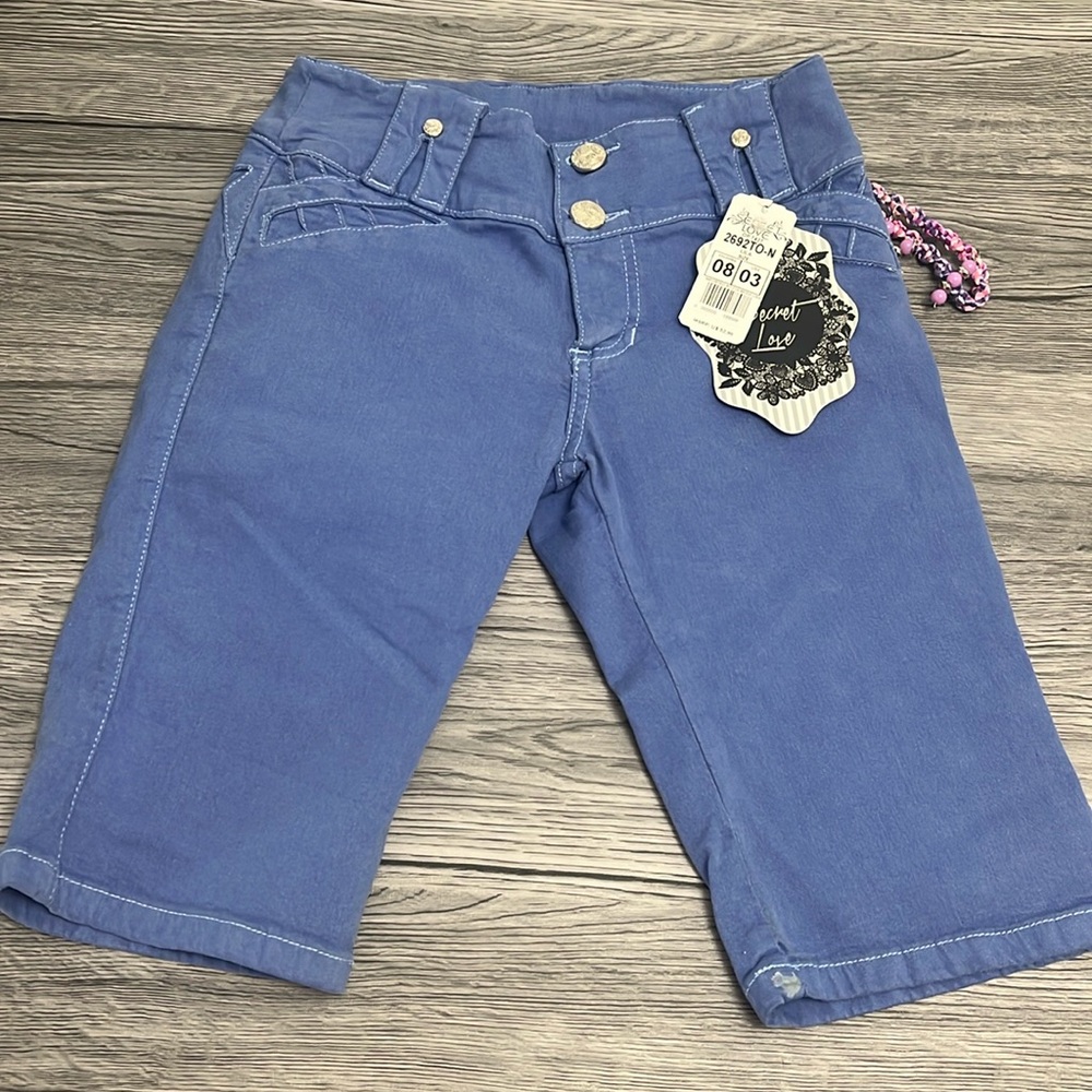 New Colombian butt lifter denim Bermuda for women size 3
